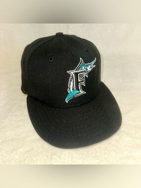 Vintage Florida Marlins 2003 World Series Hat 7 1/4 Made in USA New Era 59FIFTY